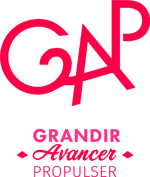 Logo GAP (grandir, avancer propulser)